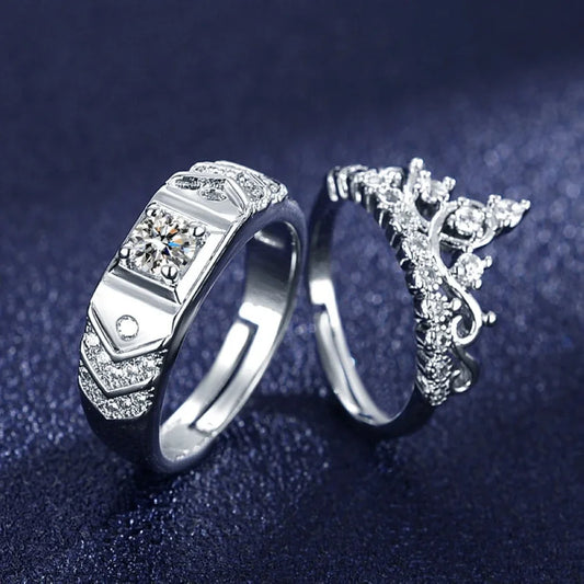 King and Queen Platinum Ringe